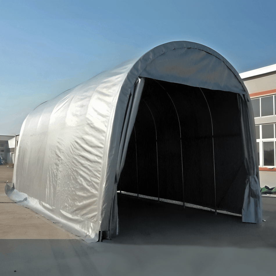 Garaż plandekowy / wiata mobilna (4.3x9.2m)