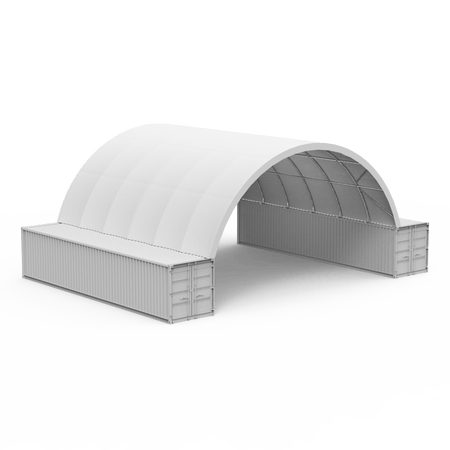 12m x 12m Corturi pe containere Alb