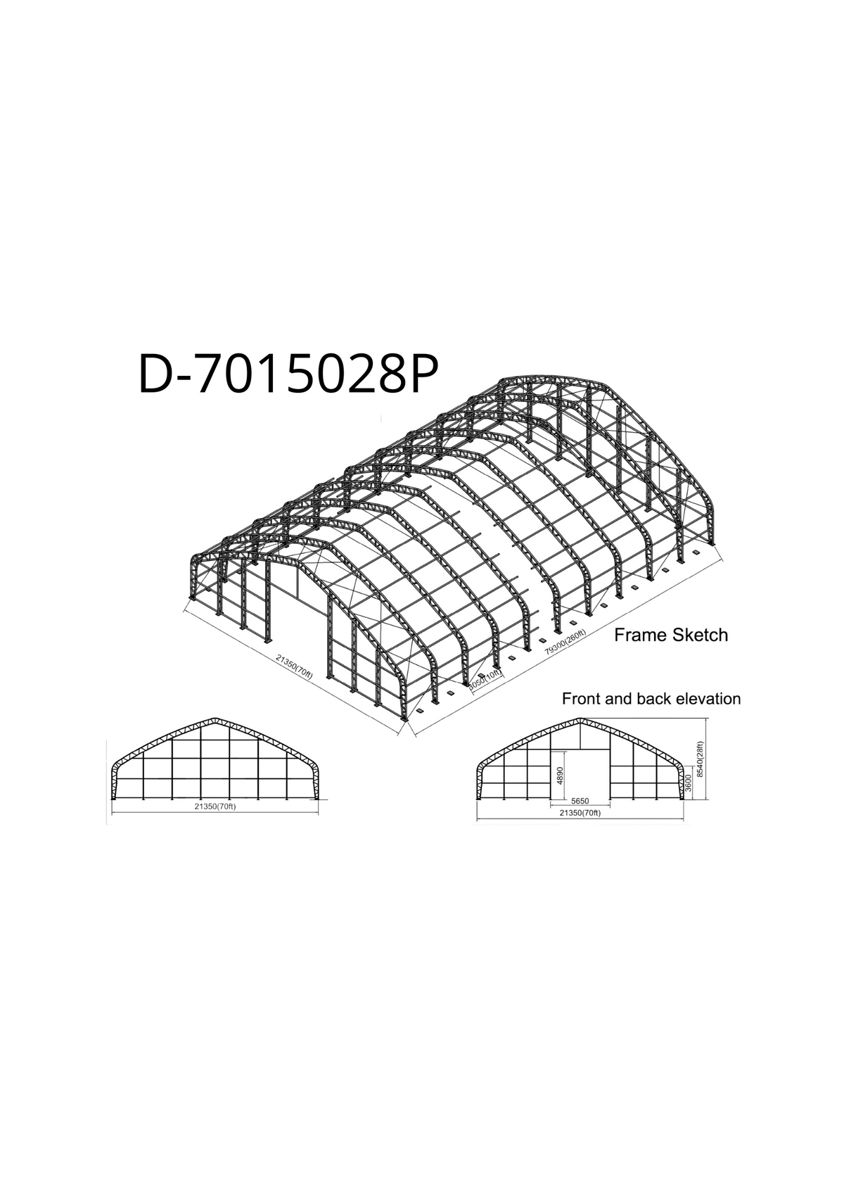 21x45 m Duplavas Ponyva csarnok/Raktársátor