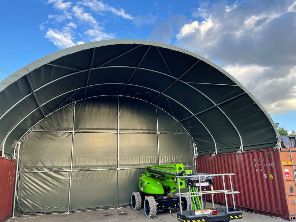 10x12m Konténer Sátor 40 Lábas Konténerhez