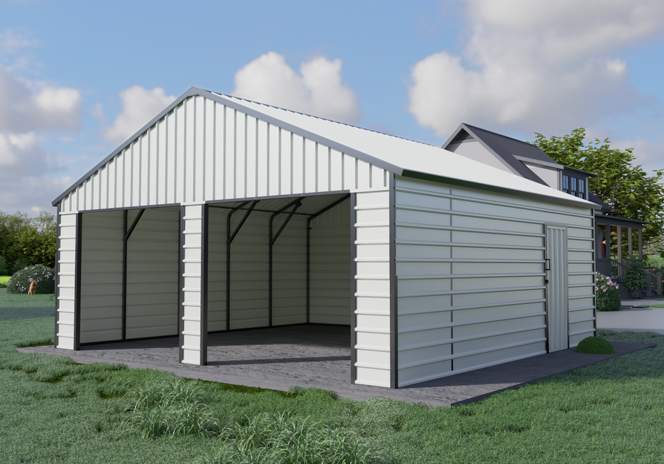 Garaż / Schowek o konstrukcji stalowej (700 × 670 × 376 cm)