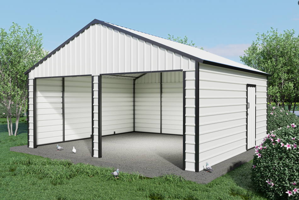 Garaż / Schowek o konstrukcji stalowej (630 × 580 × 376 cm)