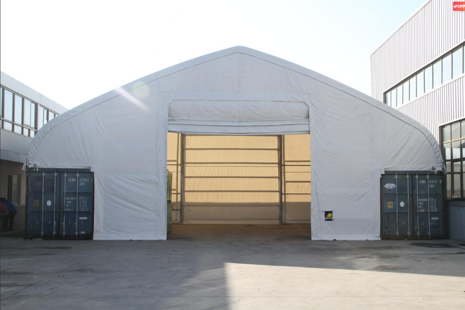 Namiot kontenerowy 15x12 do kontenera 40 stopowego- podwójne żelazo